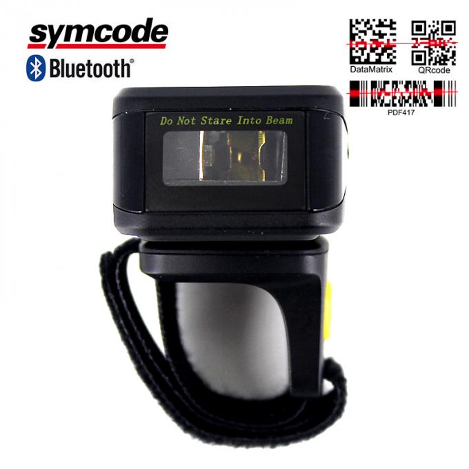 Auto Sense Bluetooth Ring Scanner / Finger Barcode Scanner Increase Efficiency