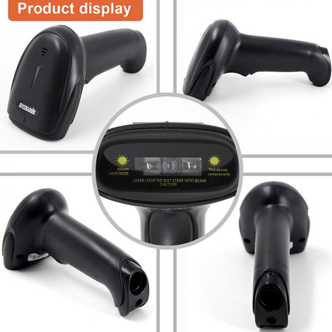Dual Mode Wireless Barcode Scanner / Handheld CCD Scanner With Flash Memory