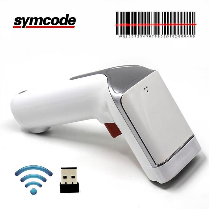 Laser Wireless Barcode Scanner 1800mAh Battery With 100m Valid Transmission