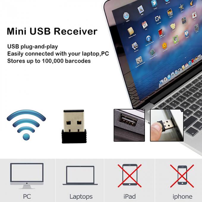 650 Nm Handheld Barcode Scanner Reader USB Receiver Storage Up 5000 Code