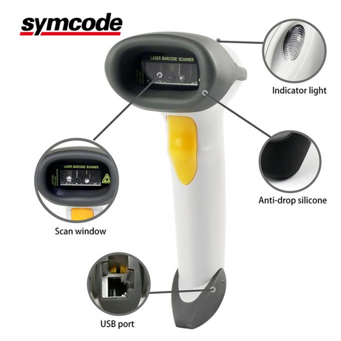 Sleek Optional Stand Symcode Barcode Scanner With Automatic Sensing Scan