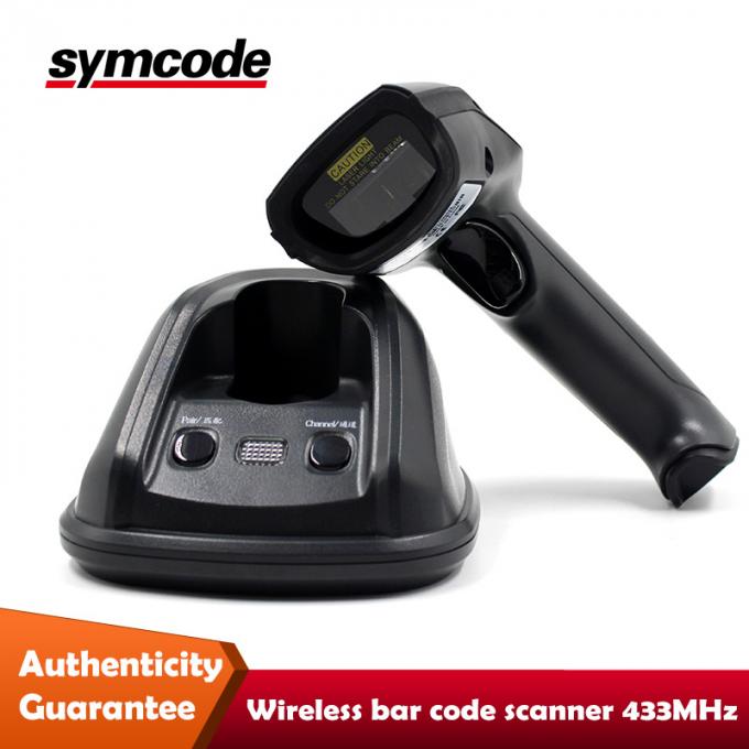 Warehouse Wireless Handheld Barcode Scanner 433Mhz Long Range Transmission