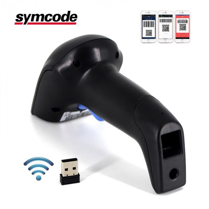 QR Wireless Barcode Scanner / Usb Barcode Reader Robust Housing For Mobile Payment