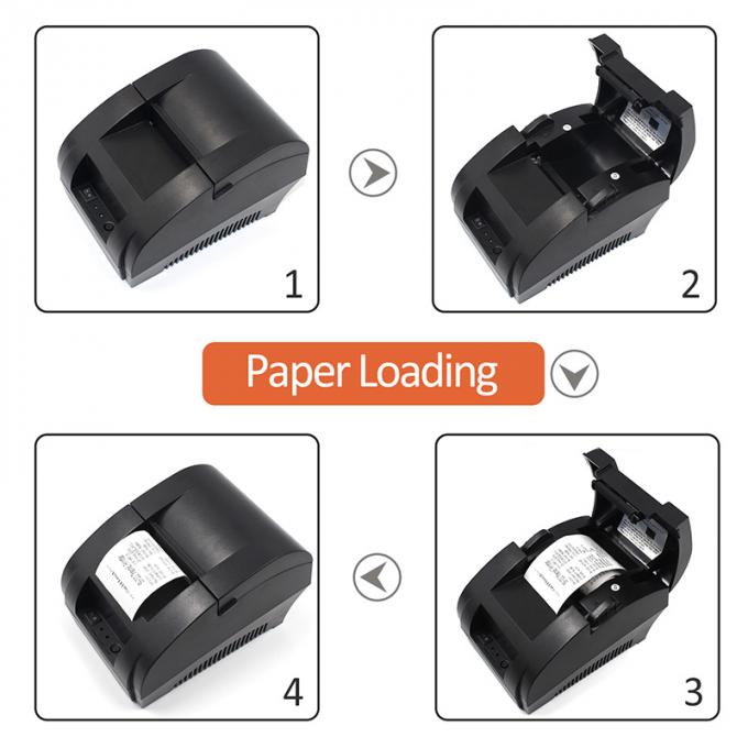 Roll Diameter 58 Mm Thermal Receipt Printer Built In Adapter 4.23 Mm Line Spacing