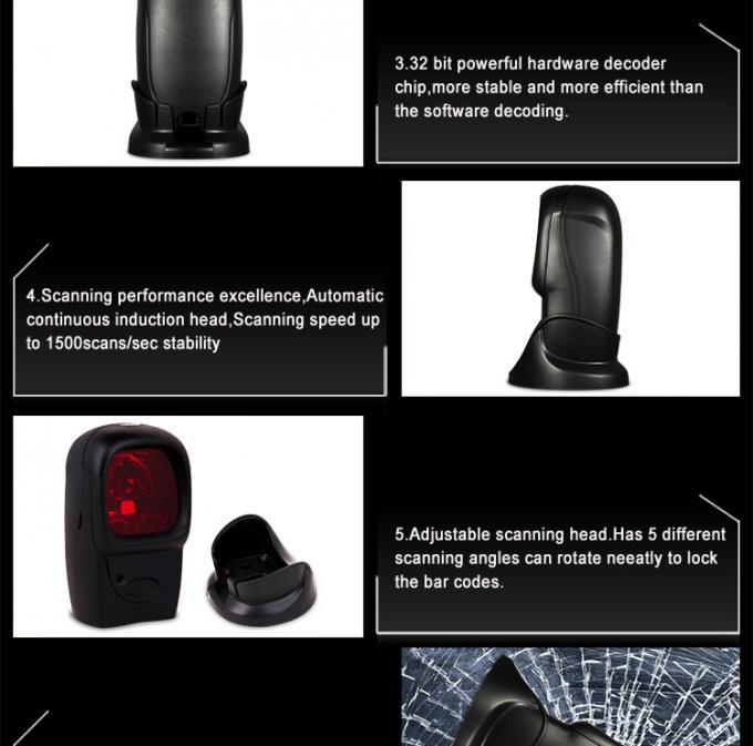 MJ-9100 Desktop Vertical Omni directional 1D barcode scanner
