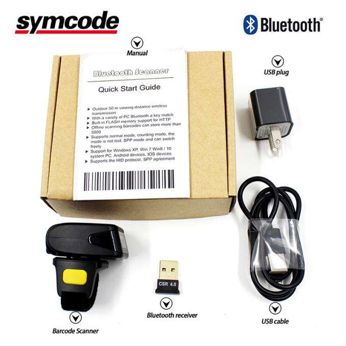 Sharp Design 2D QR Barcode Scanner / Wireless Barcode Reader With FLASH Memory