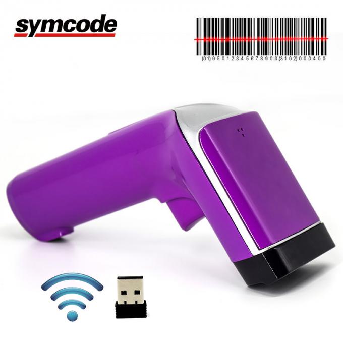 Laser Wireless Barcode Scanner 1800mAh Battery With 100m Valid Transmission