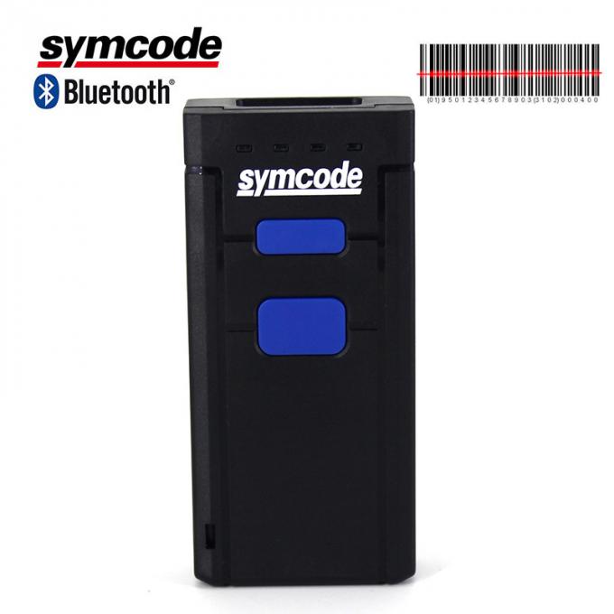 Mini Pocket Bluetooth Barcode Scanner / Laser Barcode Reader For Coffee Shops