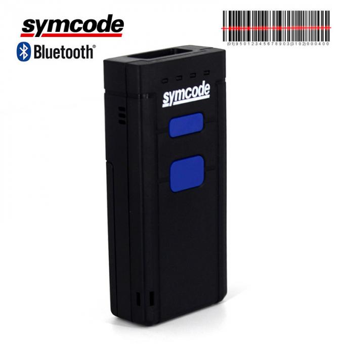 Mini Pocket Bluetooth Barcode Scanner / Laser Barcode Reader For Coffee Shops