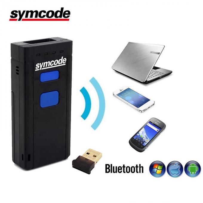 Portable 2D Wireless Handheld Barcode Scanner SPP Mode And Scan Switch