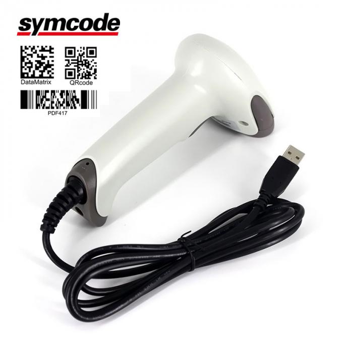 Stable Durable Wired 2D Portable Barcode Scanner Handheld High Speed
