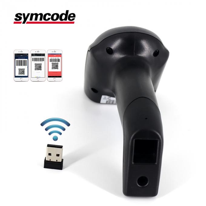 QR Wireless Barcode Scanner / Usb Barcode Reader Robust Housing For Mobile Payment