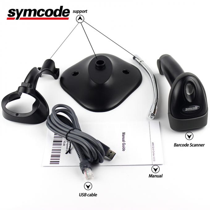 Continuous Scanning Hands Free Barcode Scanner Reader For Coffee Shops