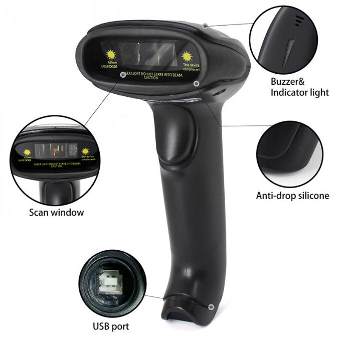 Cordless Automatic Handheld Barcode Scanner Strong Anti - Interference Capability