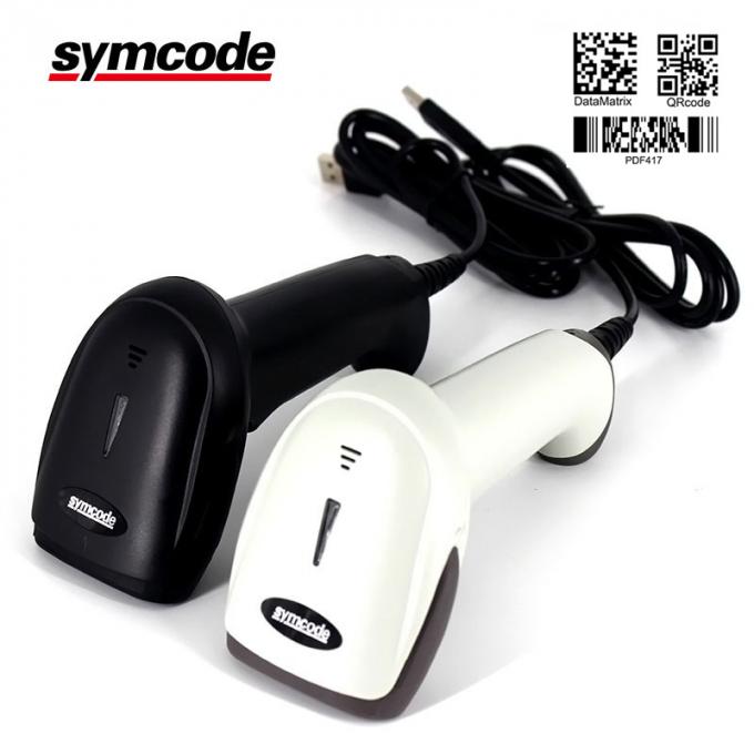 Wired Laser 2D Barcode Scanner /  Usb Barcode Reader Improve Working Efficiency