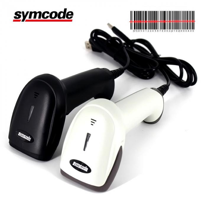 1D Laser Scanner / Handheld Barcode Scanner 32 Bit Digit Laser Decoding Technology