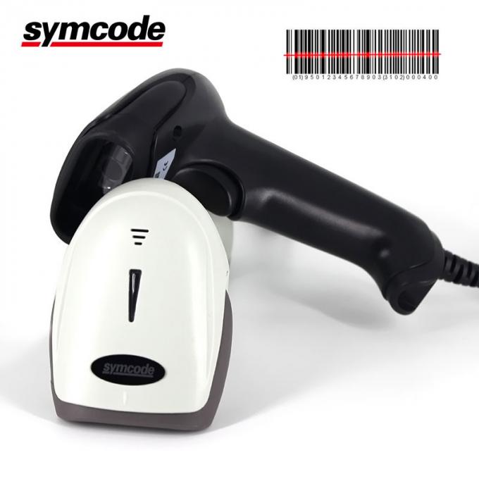 1D Laser Scanner / Handheld Barcode Scanner 32 Bit Digit Laser Decoding Technology