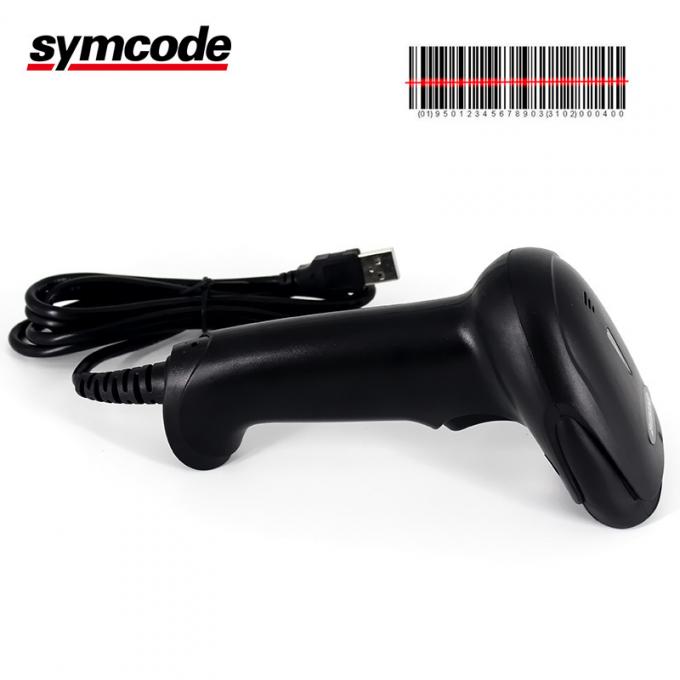 Simple Installation Handheld Barcode Scanner Ergonomic Design Plug And Play