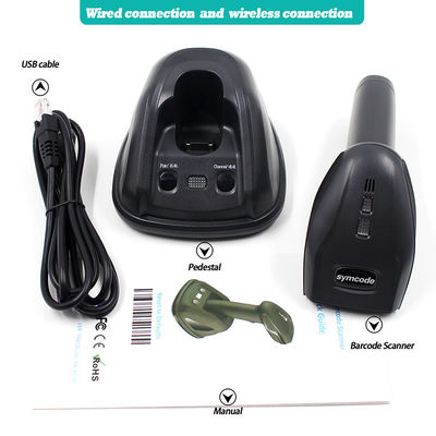 Warehouse Wireless Handheld Barcode Scanner 433Mhz Long Range Transmission