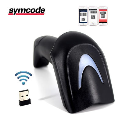 QR Wireless Barcode Scanner / Usb Barcode Reader Robust Housing For Mobile Payment