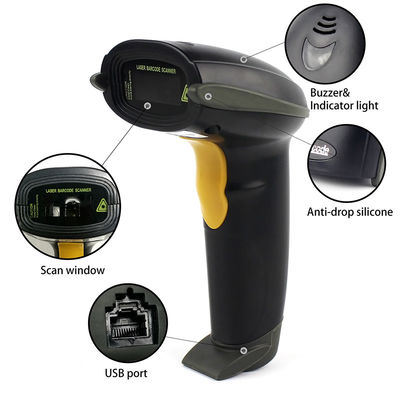 USB RS232 Retail Barcode Scanner Streamline Design High Performance Stand