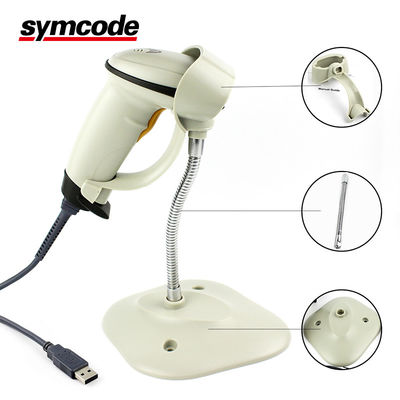 USB Laser Hands Free Barcode Scanner Automatic Flicker Sensing Supports Editing