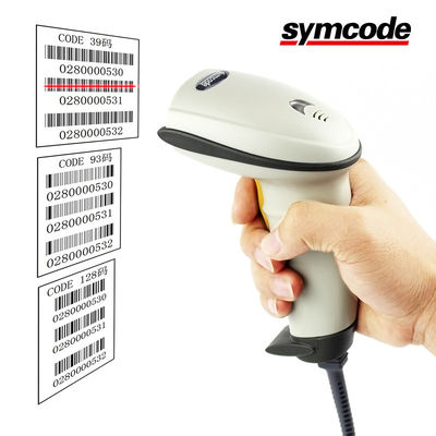 USB Laser Hands Free Barcode Scanner Automatic Flicker Sensing Supports Editing